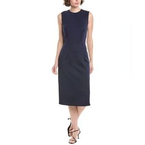 SPORTMAX Women's Blue Andina Midi Sheath Dress sz small